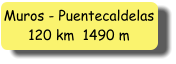 Muros - Puentecaldelas 120 km  1490 m