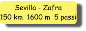 Sevilla - Zafra 150 km  1600 m  5 passi